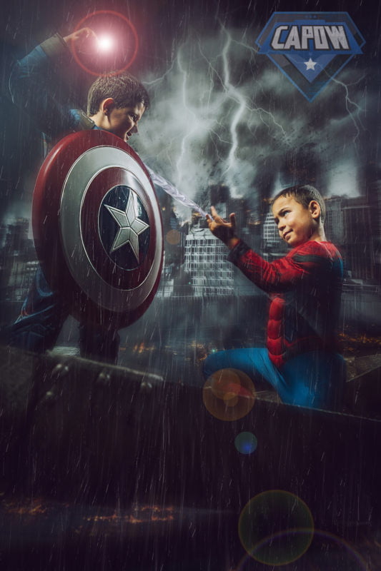 kids super hero photoshoot